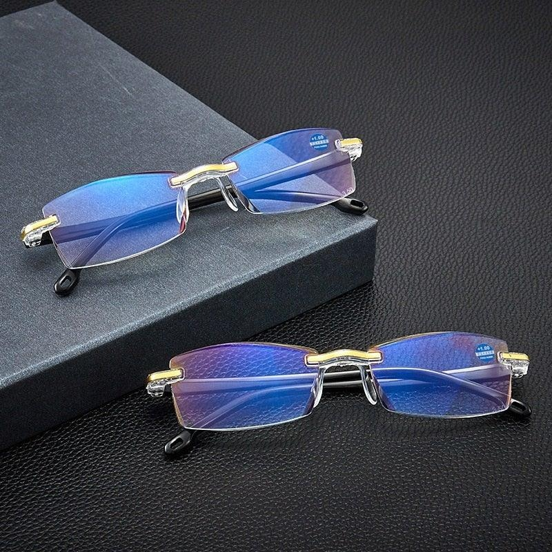 Óculos inteligente adaptável com lentes anti-reflexo